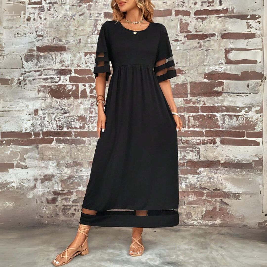 Aubrey™ – Robe midi flatteuse avec effet amincissant au niveau du ventre