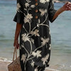 Robe décontractée pour femme avec imprimé floral.