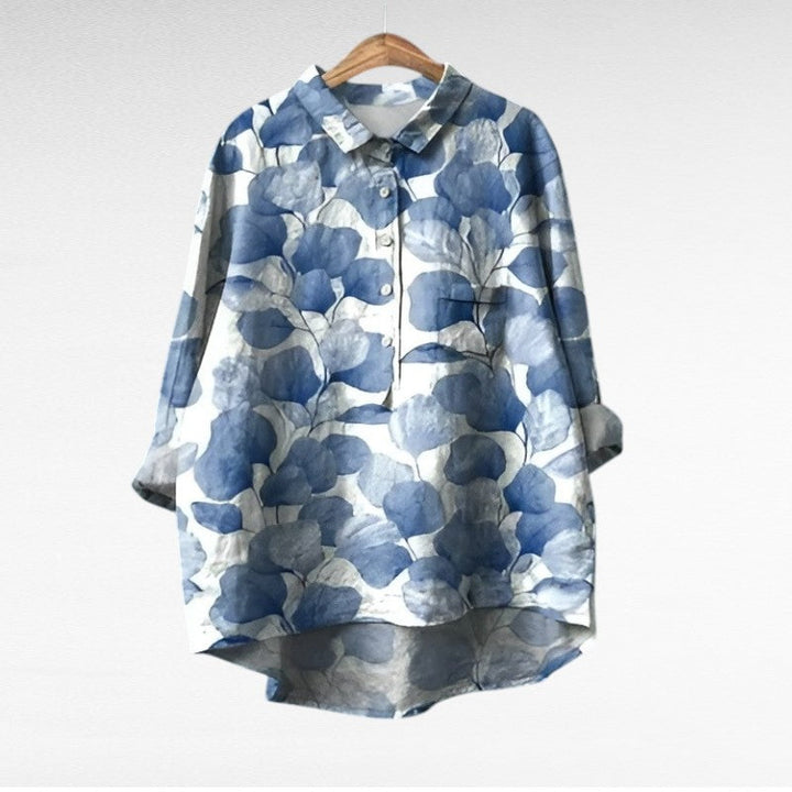 Camille | Blouse d'été en lin élégante