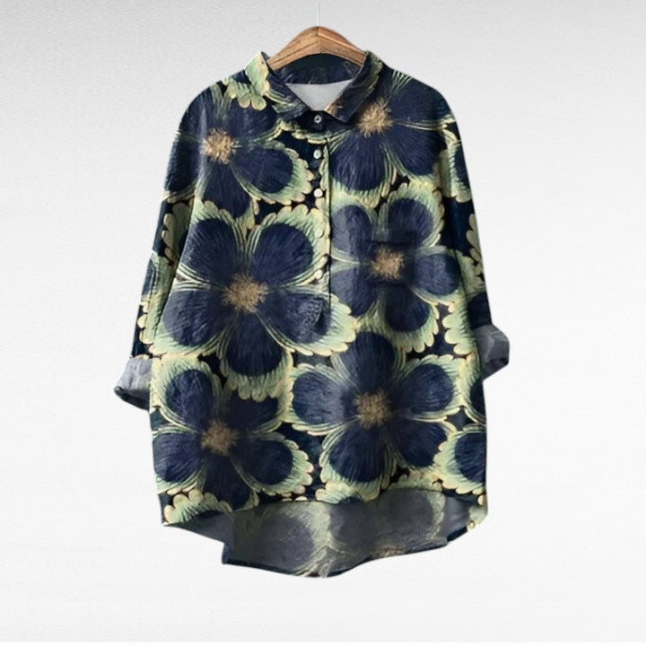 Camille | Blouse d'été en lin élégante
