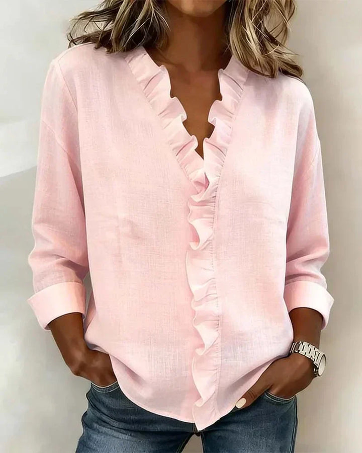 Elara · Blouse Élégante à Volants Claire