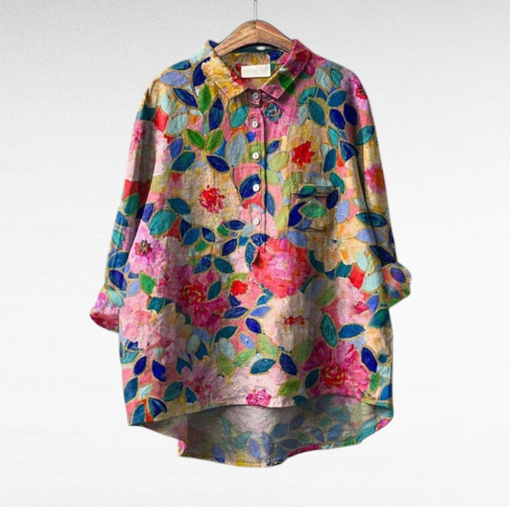 Claire | Blouse d'été en lin élégante