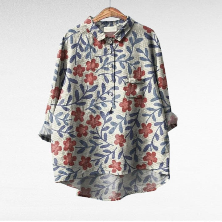 Claire | Blouse d'été en lin élégante