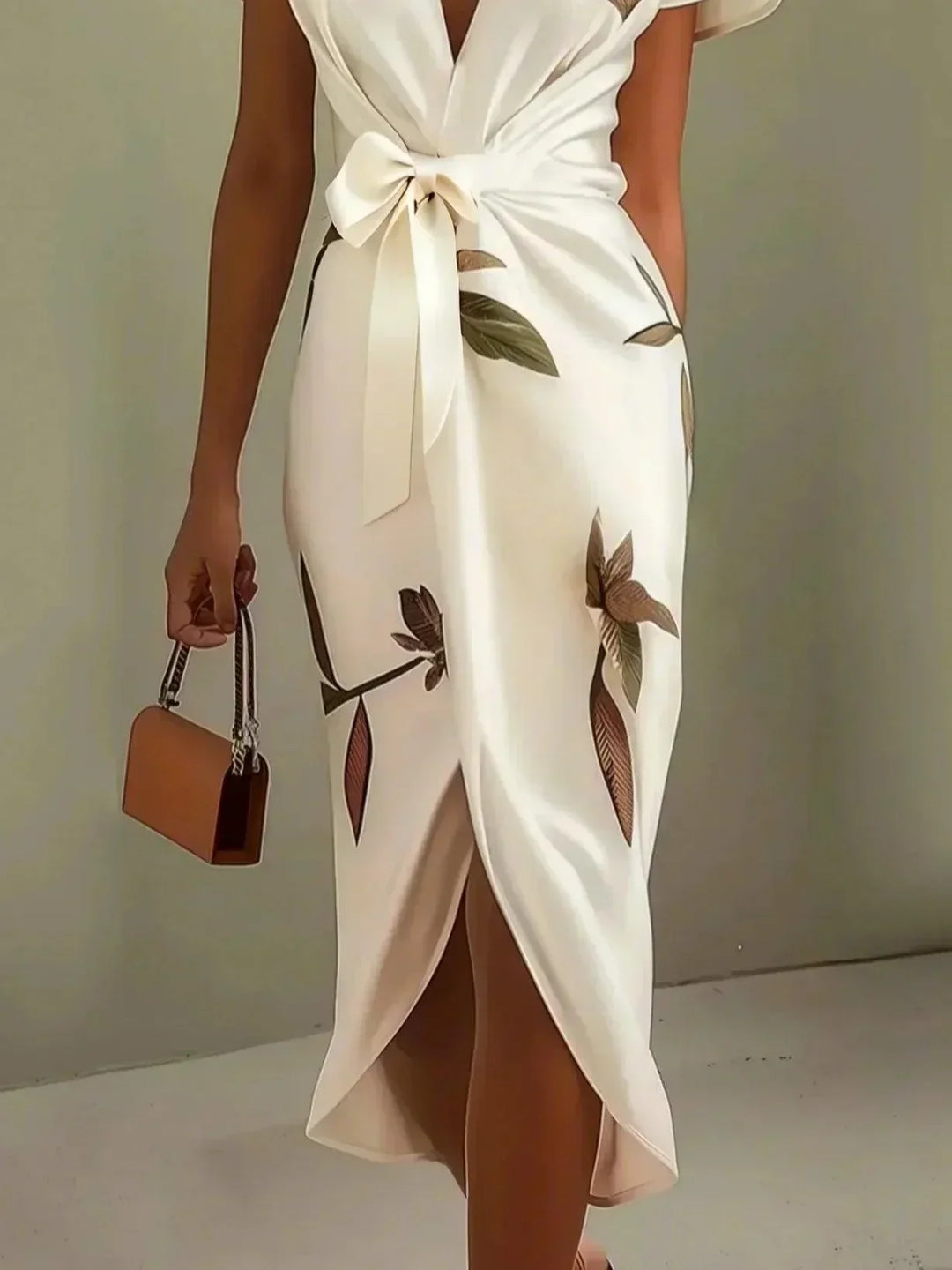 Amelia | Robe Enveloppante Florale Élégante