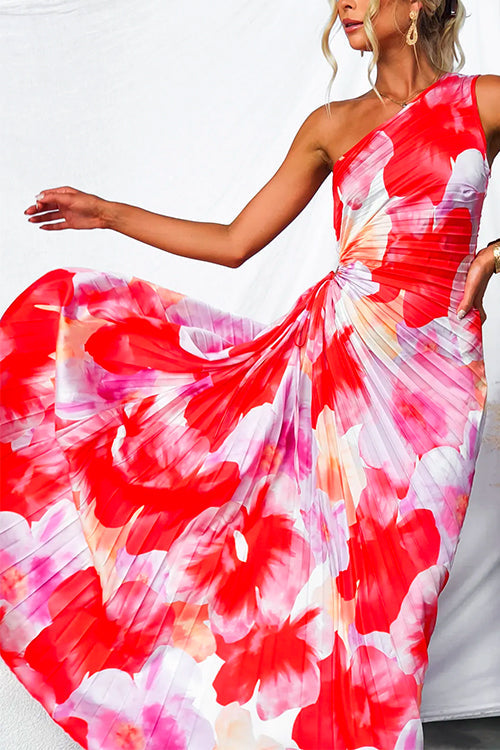 Yanira™ | Robe Plissée à Épaule Découverte
