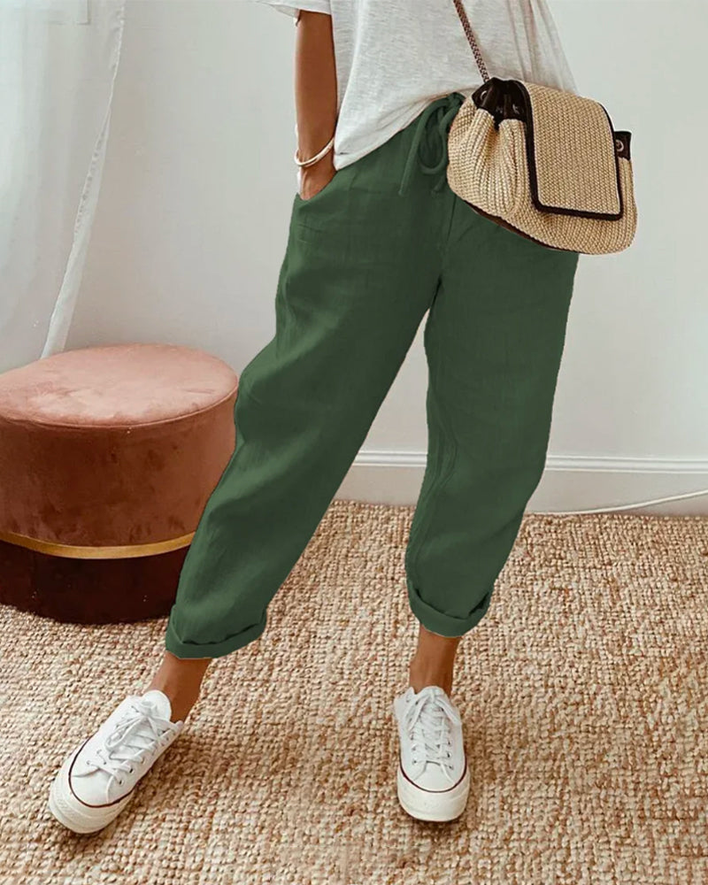 Agatha | Pantalon Décontracté & Élégant