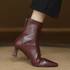 Elara · Bottines en cuir à talon raffiné