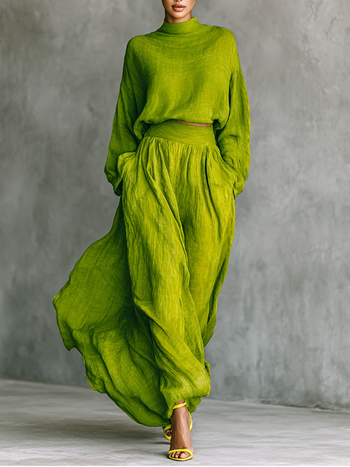 Elara · Ensemble Luxe en Lin à Deux Pièces