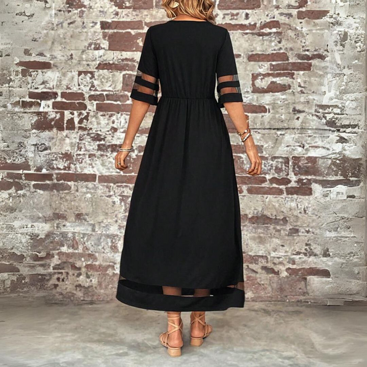 Aubrey™ – Robe midi flatteuse avec effet amincissant au niveau du ventre