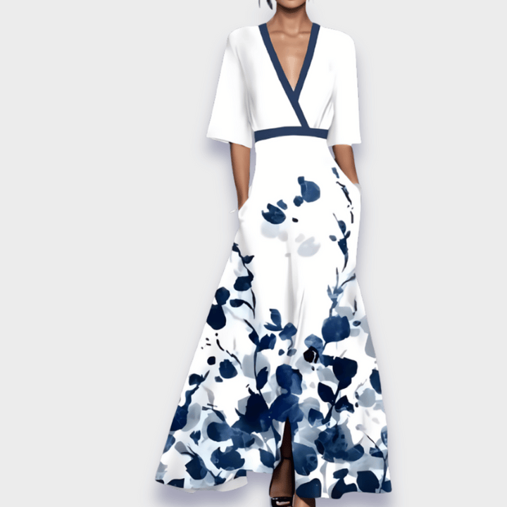 Eliana™ | Robe A-Line Fleurie Élégante