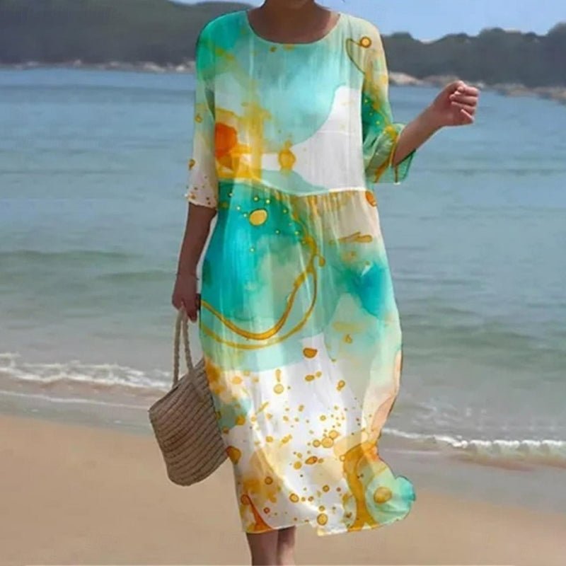 Keely | Robe Fleur de Coucher de Soleil