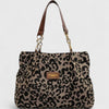 Elara · Sac Shopping en Toile à Motif Léopard