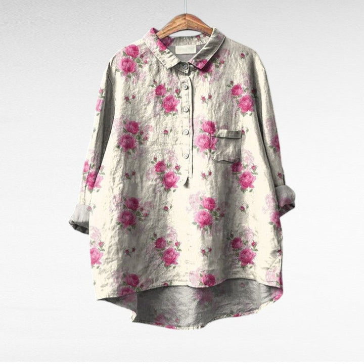 Claire | Blouse d'été en lin élégante