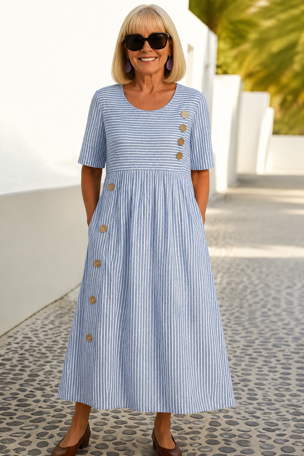 Sofia™ | Robe d'été rayée
