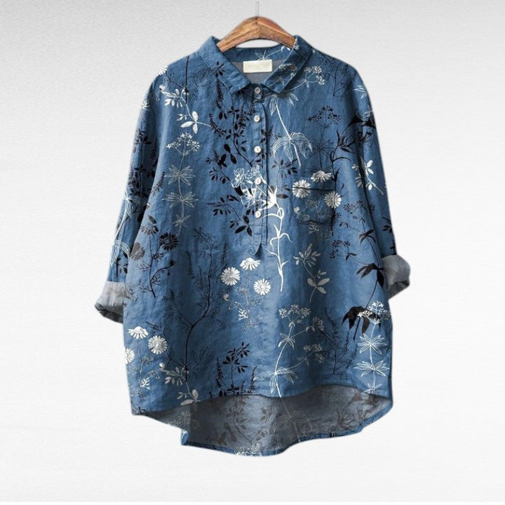 Claire | Blouse d'été en lin élégante