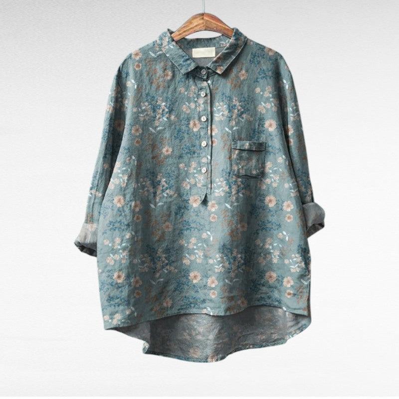 Claire | Blouse d'été en lin élégante