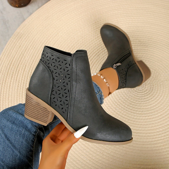 Elara · Bottines Élégantes en Cuir Respirant avec Confort Durable