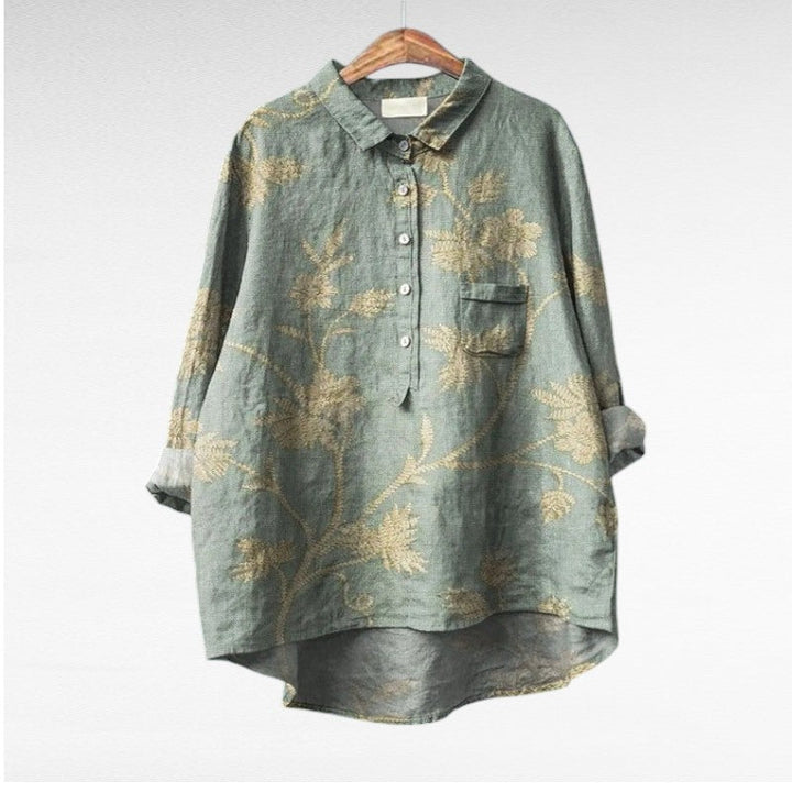 Claire | Blouse d'été en lin élégante