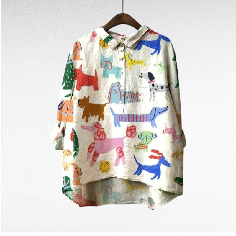 Constance | Blouse d'été en lin élégant