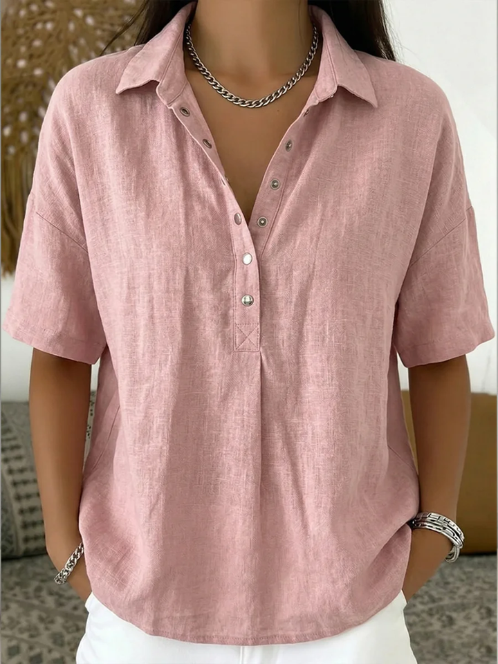 Willow | Blouse avec Col et Détails de Bouton