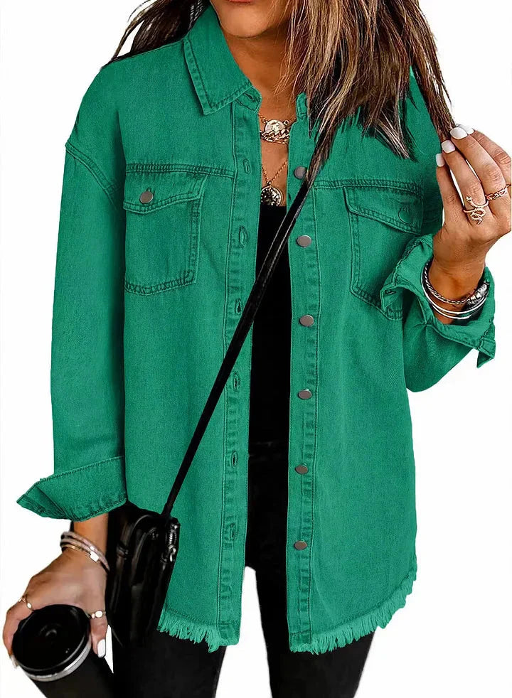 KATJA | VESTE EN DENIM CLASSIQUE POUR FEMMES