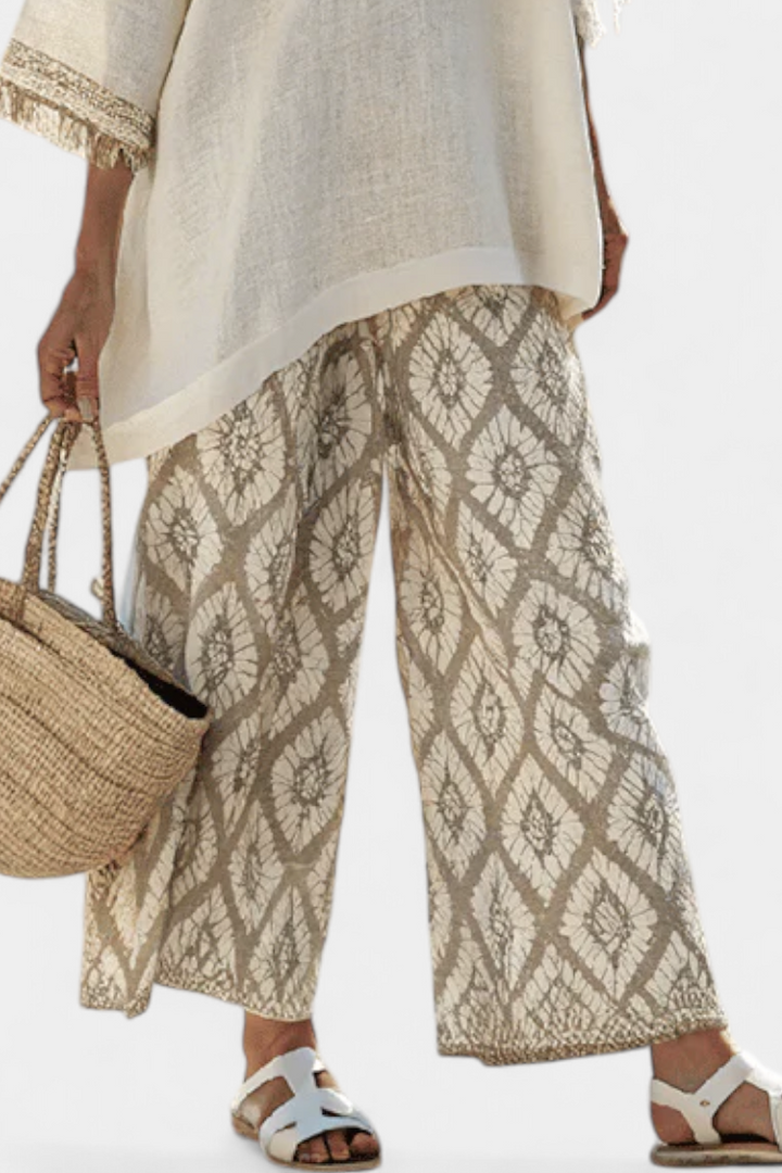 Alverra | Ensemble Haut Sophistiqué & Pantalons Décontractés