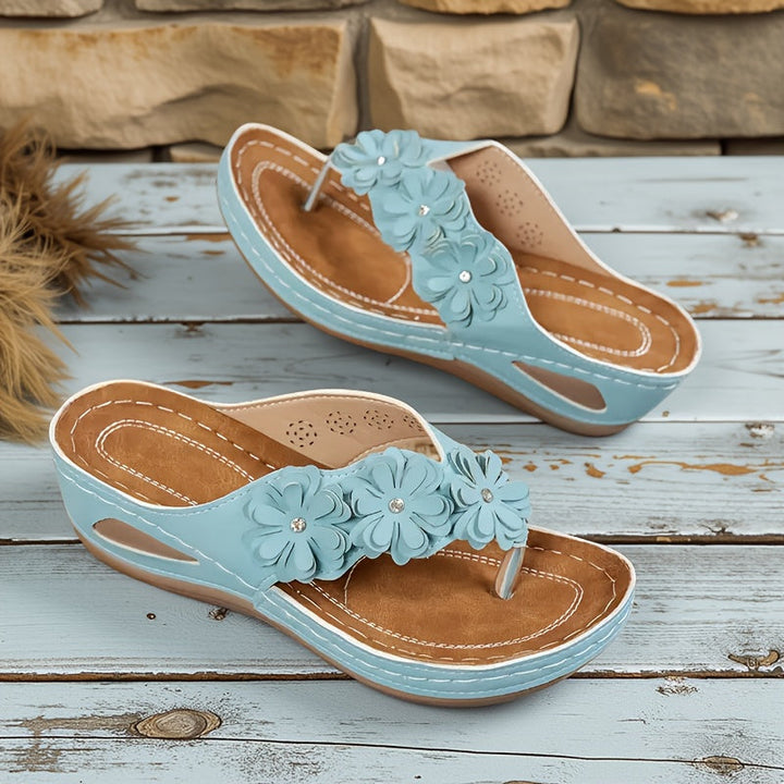 Elara · Sandales Élégantes à Fleurs