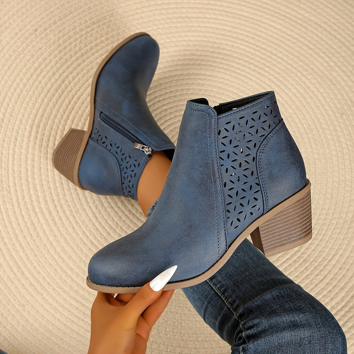 Elara · Bottines Élégantes en Cuir Respirant avec Confort Durable