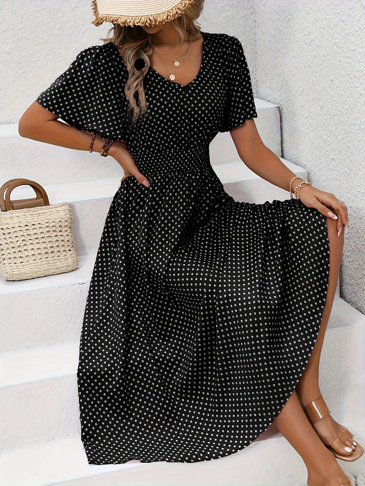 La Scintilla | Robe Élégante Pois Élisa