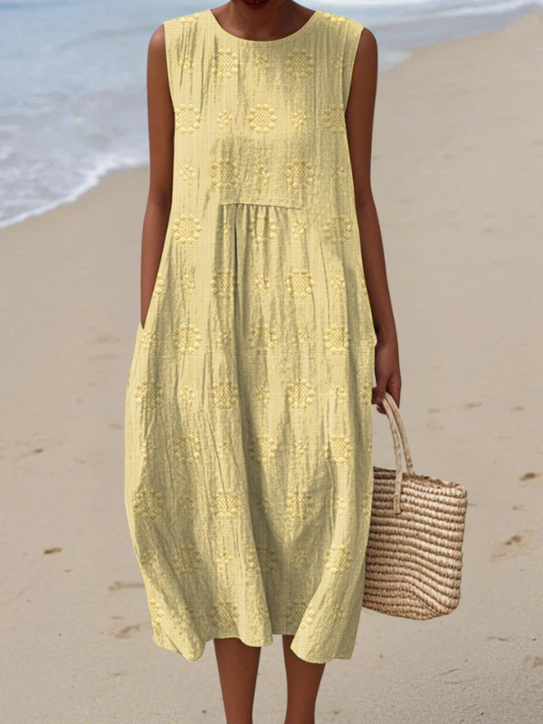 Rose™| Robe Midi Brodée