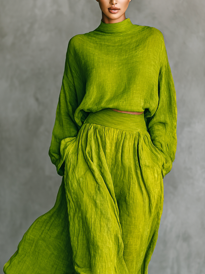 Elara · Ensemble Luxe en Lin à Deux Pièces