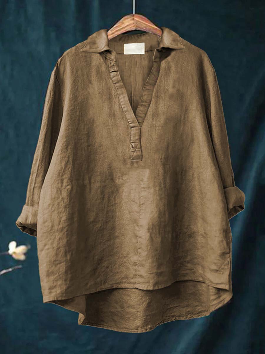 Andrea | Blouse d'été en lin élégant