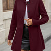 Elara · Manteau Élégant à Col Droit et Boutons Classiques
