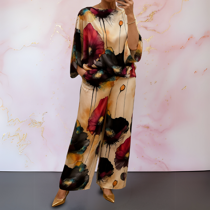 Maelora™ | Ensemble satiné à deux pièces pour femmes