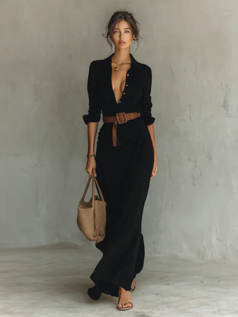 VICTORIA | Robe longue décontractée