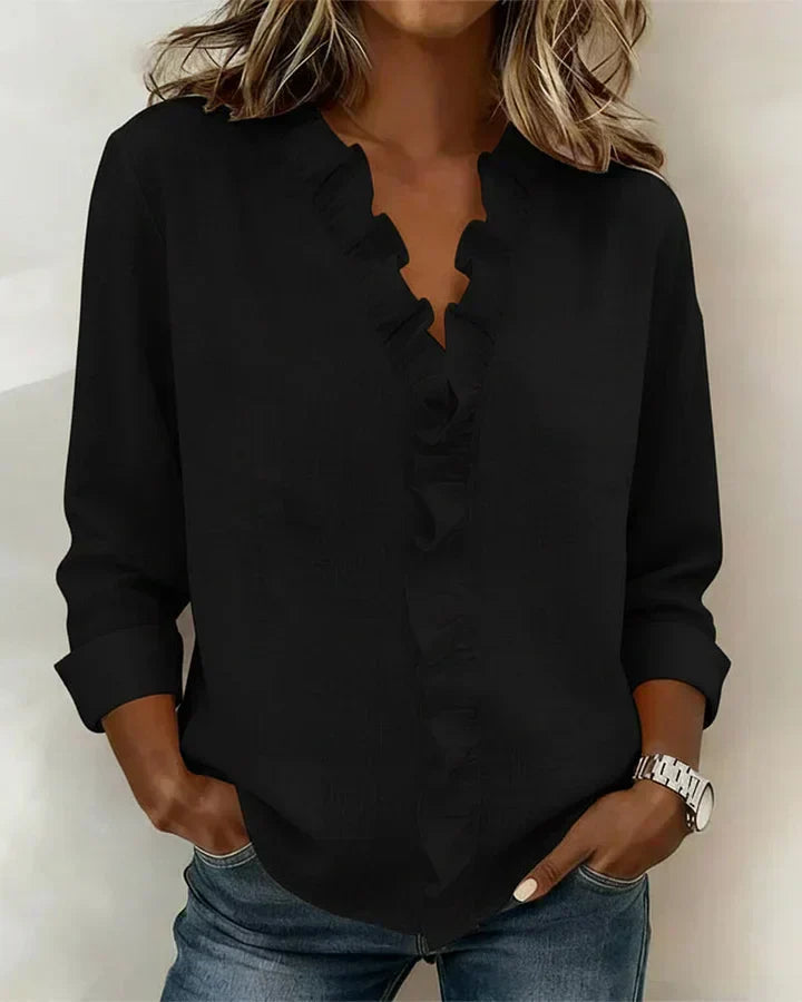 Elara · Blouse Élégante à Volants Claire