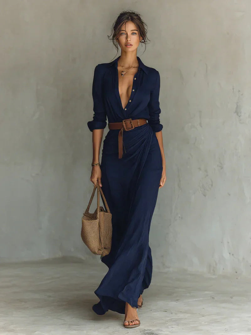 VICTORIA | Robe longue décontractée