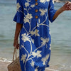 Robe décontractée pour femme avec imprimé floral.