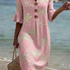 Robe décontractée pour femme avec imprimé floral.