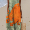 Tess™ | Robe Midi Océanique