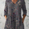 Emma | T-shirt V-neck avec Imprimé Floral