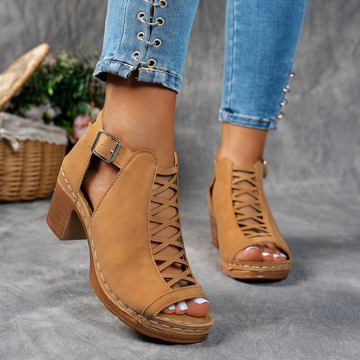 Selin | Sandales à Talons Tressés