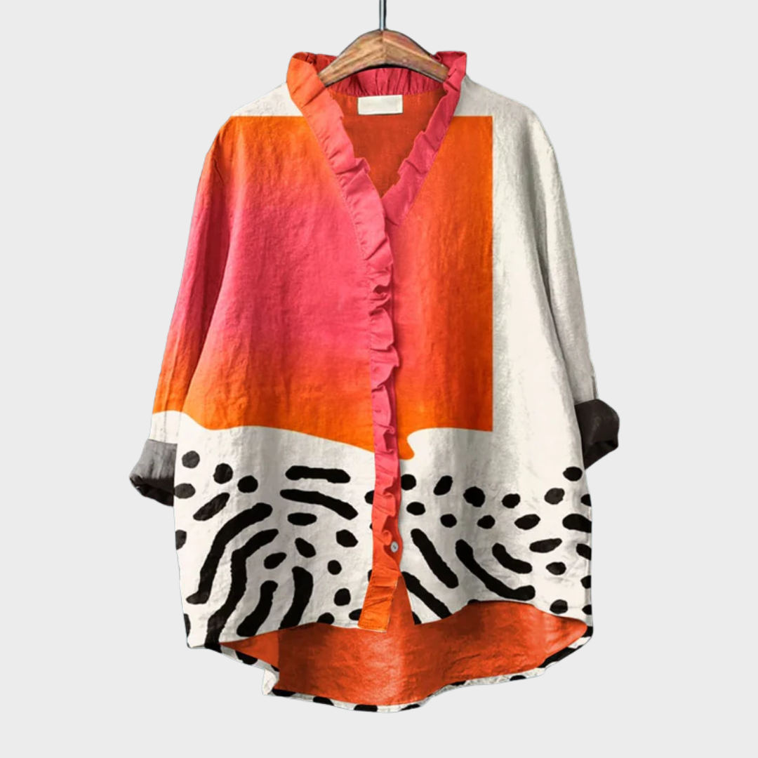 Melinda | Blouse d'été élégante en lin