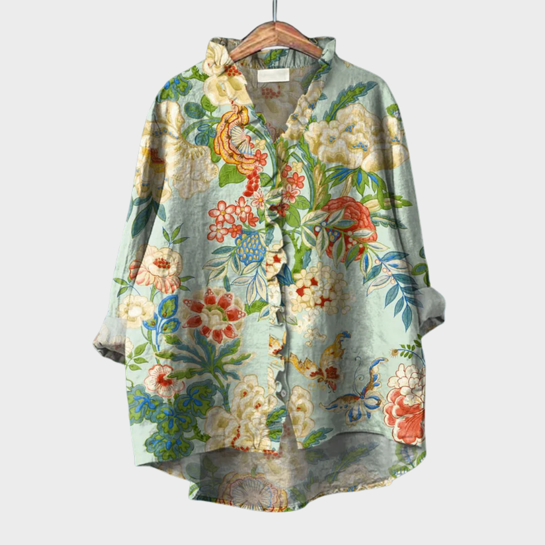 Grace | Blouse d'été en lin élégante