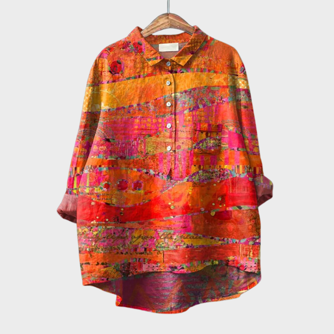 Catherine | Blouse d'été en lin élégant