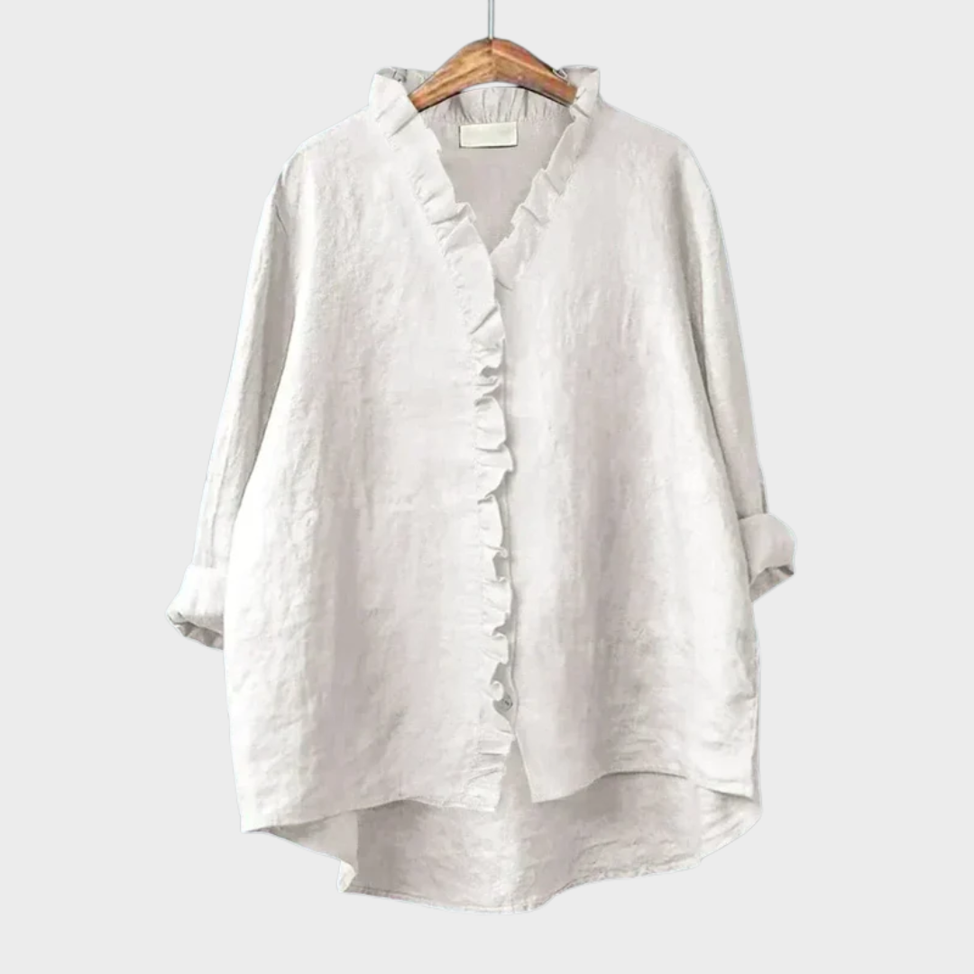 Eline | Blouse d'été en lin élégant