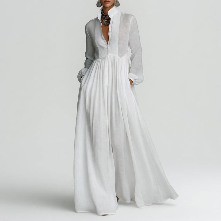 Élisa™ — Robe maxi minimaliste raffinée