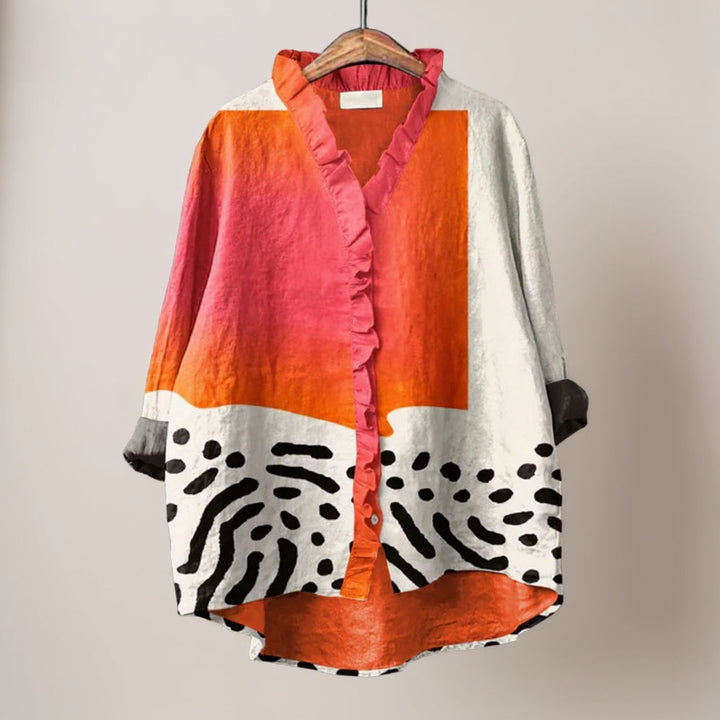 Emma | Élégante Blouse d'Été en Lin