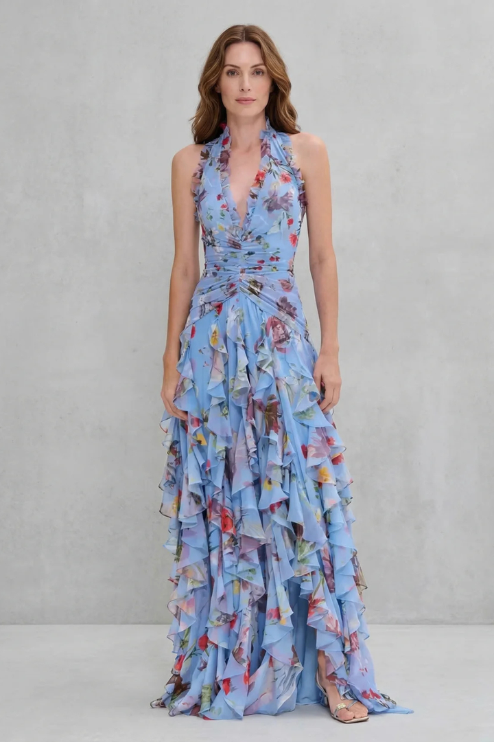 Marie | Robe Maxi à Col Halter