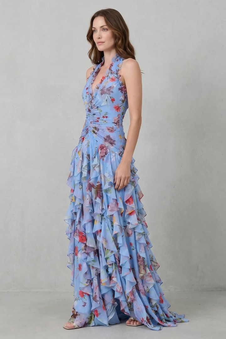 Marie | Robe Maxi à Col Halter